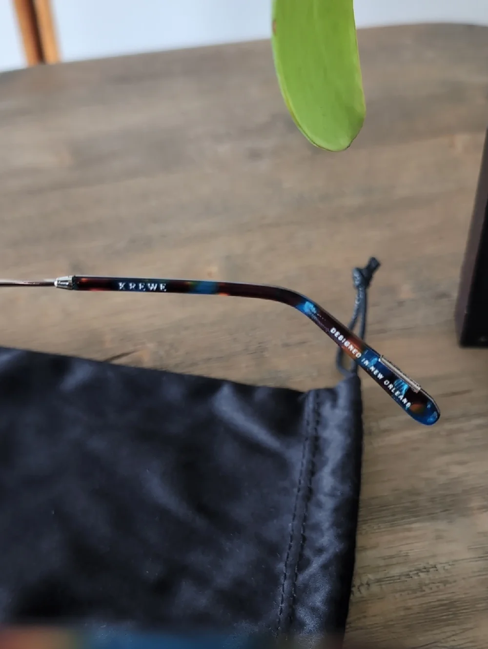 NWB Krewe Orleans Titanium Blue Steel Silver Mirror